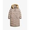 Superdry Everest Faux Fur Longline Jacket - Syntetjacka - Dam | Hardloop
