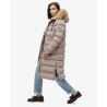 Superdry Everest Faux Fur Longline Jacket - Casaco penas mulher | Hardloop
