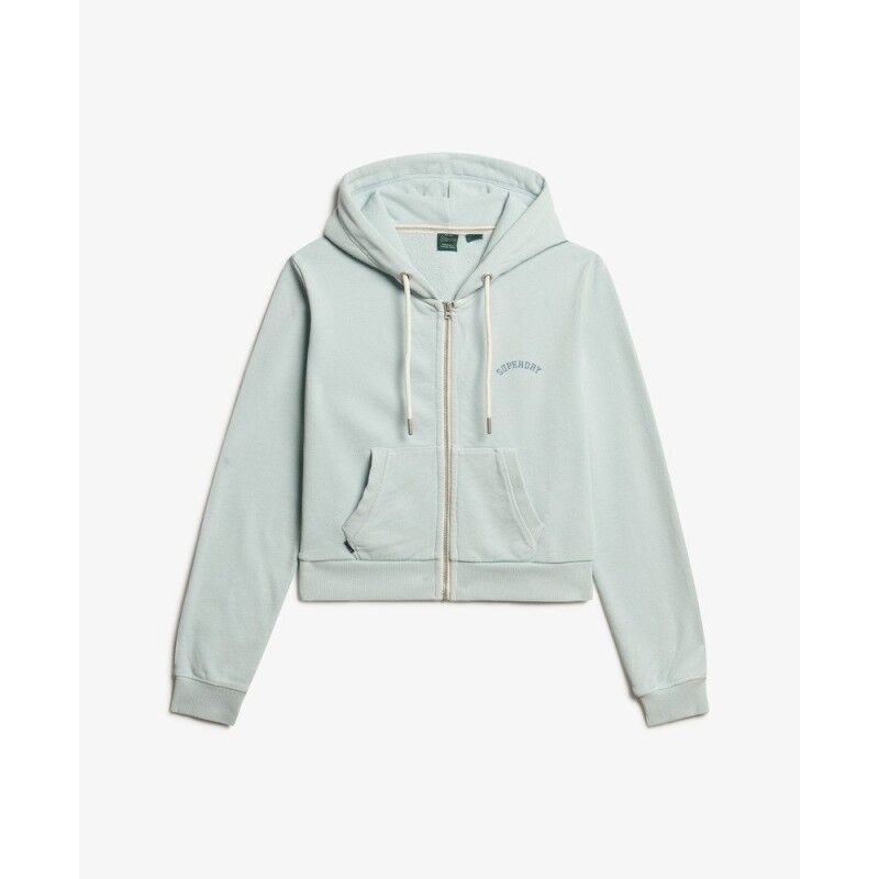 Superdry Essential Logo Cropped Ziphood - Sweatshirt à capuche femme | Hardloop