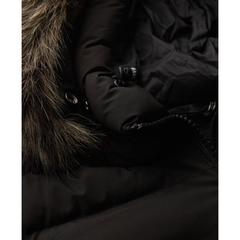 Superdry Fuji Faux Fur Hooded Longline Jacket - Donsjack - Dames | Hardloop