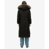 Superdry Fuji Faux Fur Hooded Longline Jacket - Doudoune femme | Hardloop