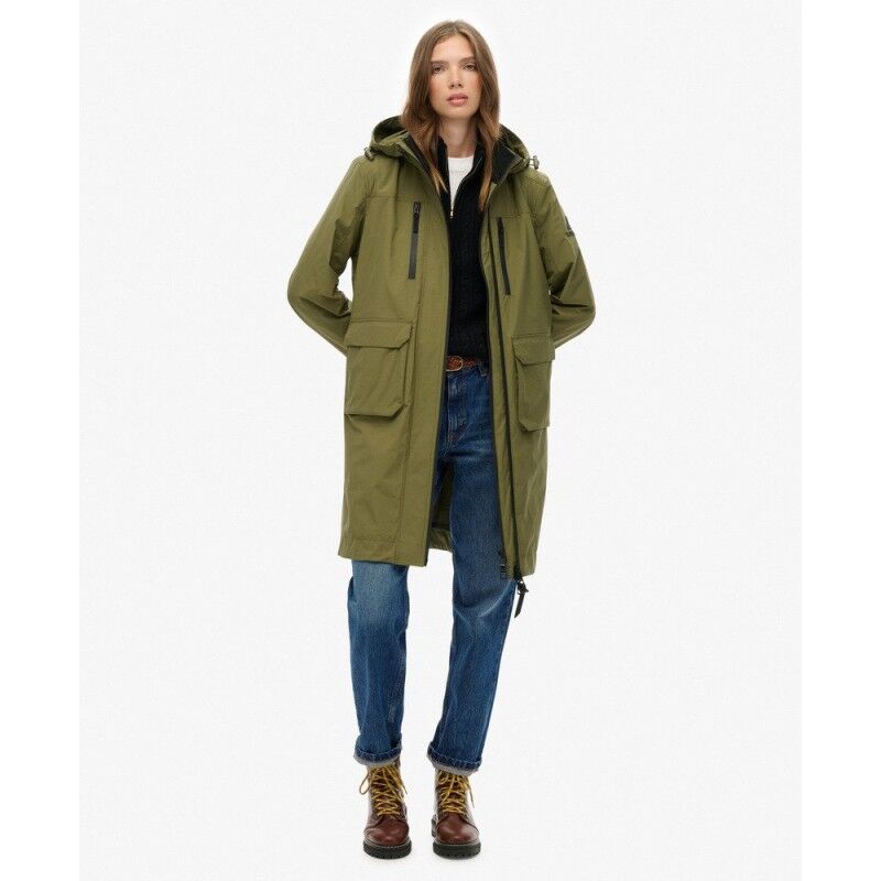Superdry Hooded Longline Shell Parka - Parka mulher | Hardloop