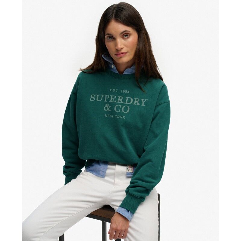 Superdry Luxe Casual Loose Crew Sweatshirt - Dámská mikina | Hardloop