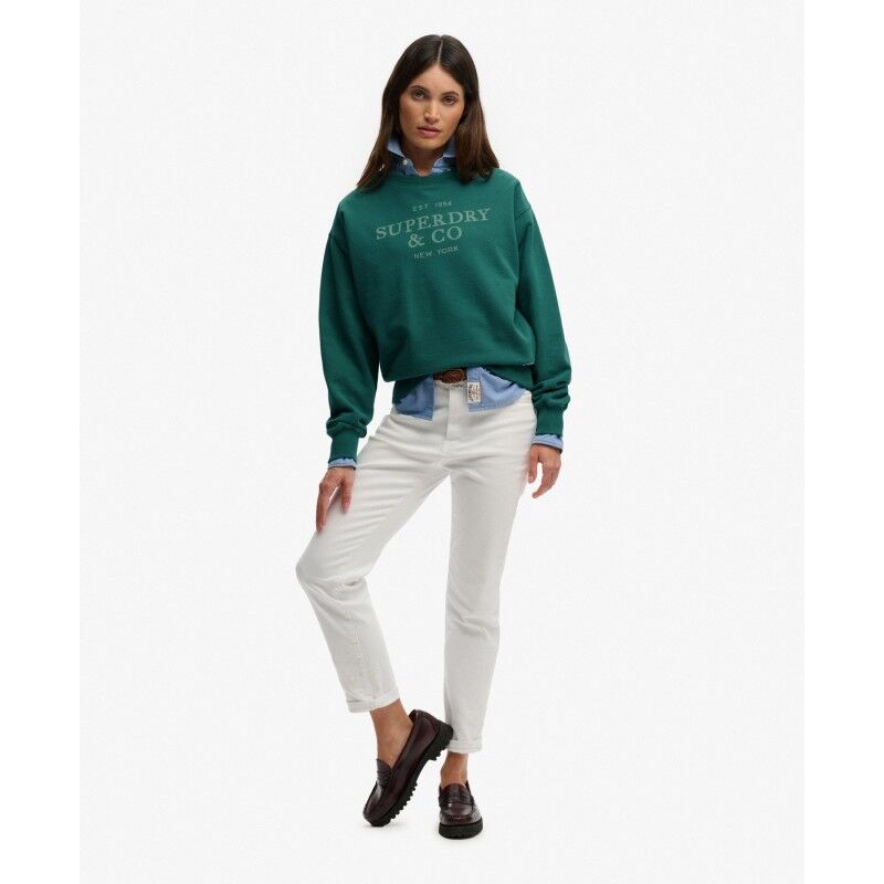 Superdry Luxe Casual Loose Crew Sweatshirt - Felpa - Donna | Hardloop