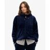 Superdry Country Club Velour Zip Hoodie - Bluza z kapturem damska | Hardloop