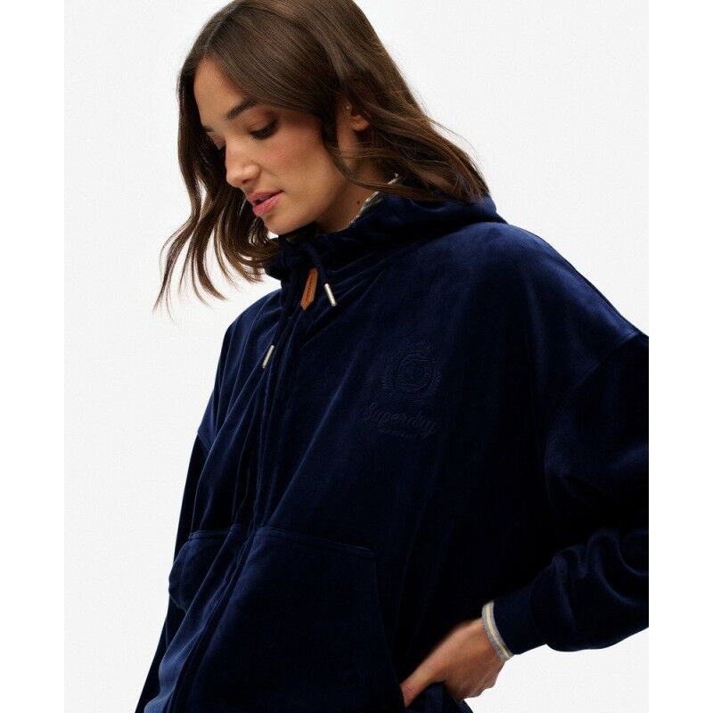 Superdry Country Club Velour Zip Hoodie - Hoodie - Women's | Hardloop