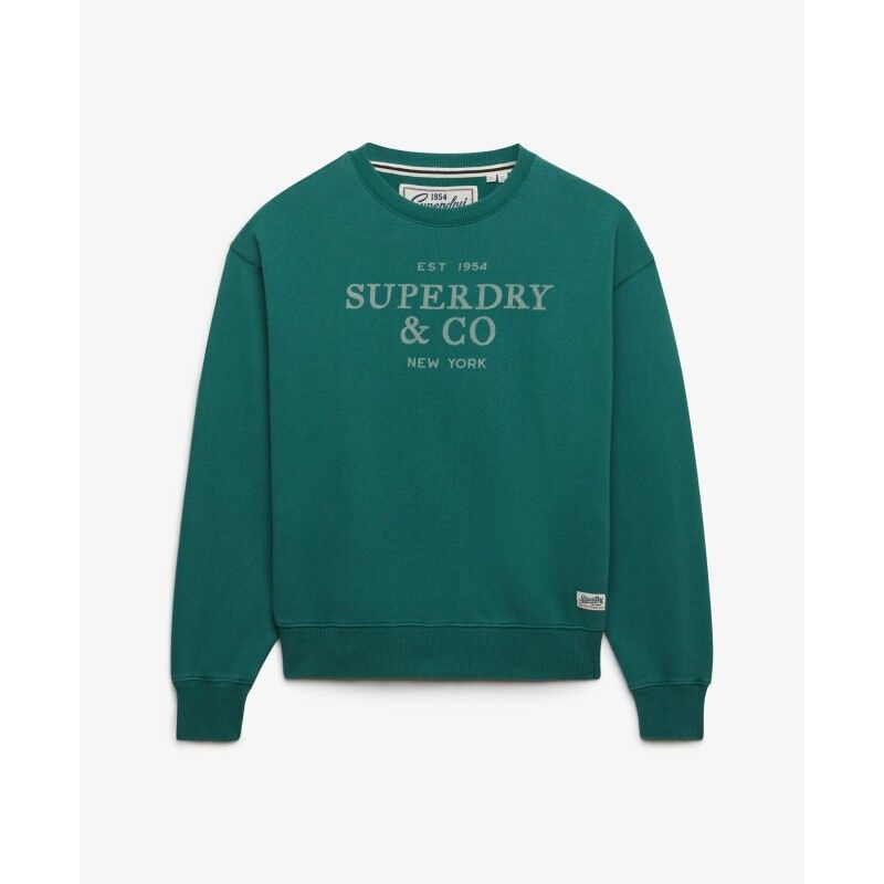 Superdry Luxe Casual Loose Crew Sweatshirt - Sweatshirt sem capuz mulher | Hardloop