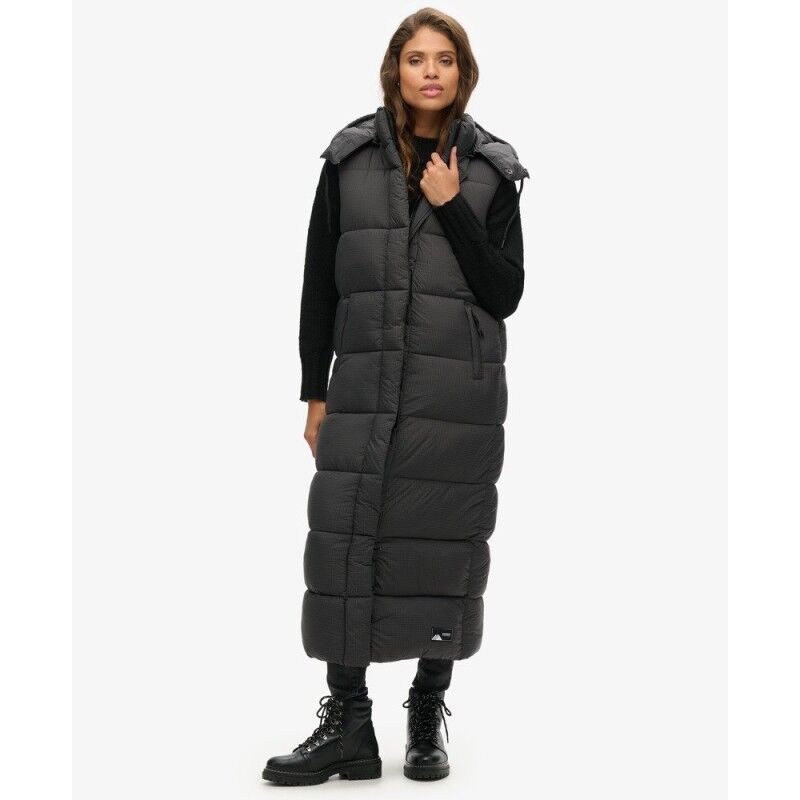 Hooded Ripstop Longline Gilet - Kunstfaserweste - Damen