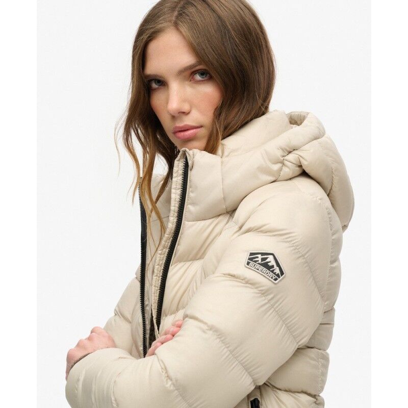 Superdry Hooded Fuji Padded Jacket - Syntetjacka - Dam | Hardloop