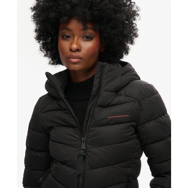 Superdry Hooded Microfibre Padded Jacket - Donsjack - Dames | Hardloop
