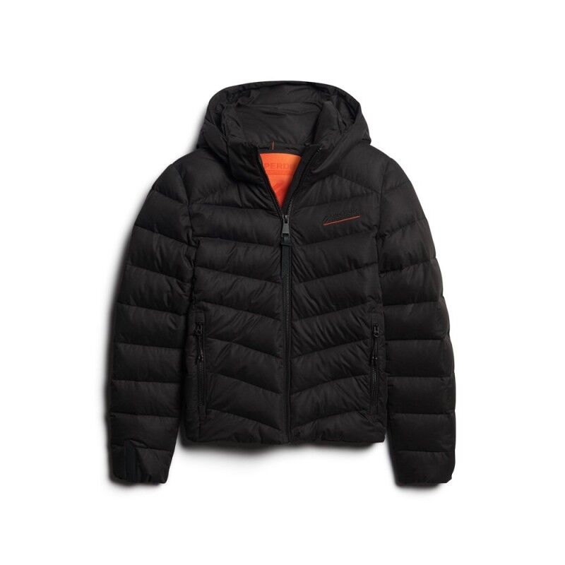 Superdry Hooded Microfibre Padded Jacket - Syntetjacka - Dam | Hardloop
