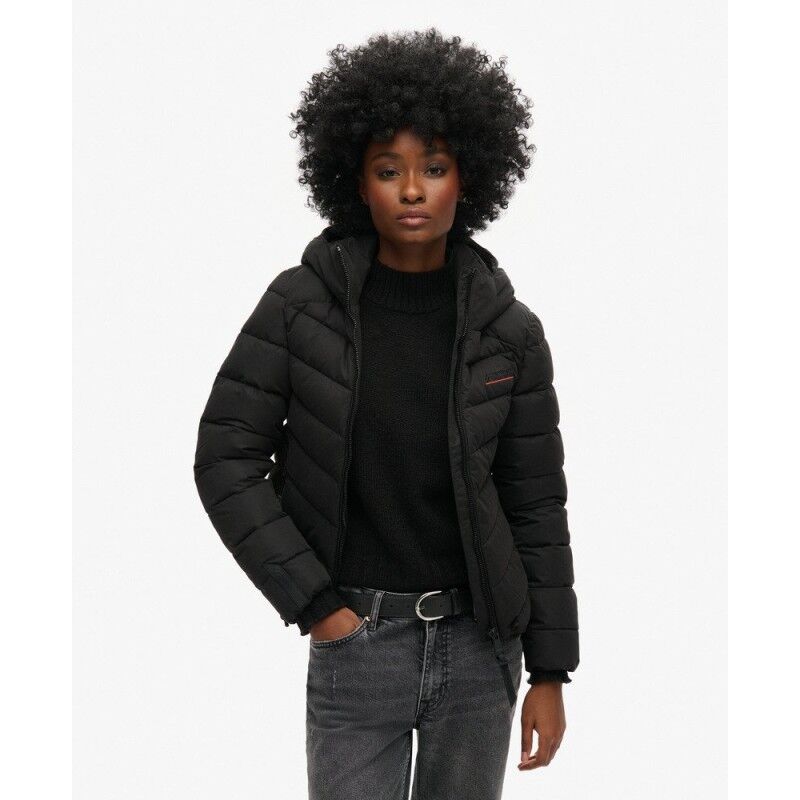 Superdry Hooded Microfibre Padded Jacket - Kunstfaserjacke - Damen | Hardloop