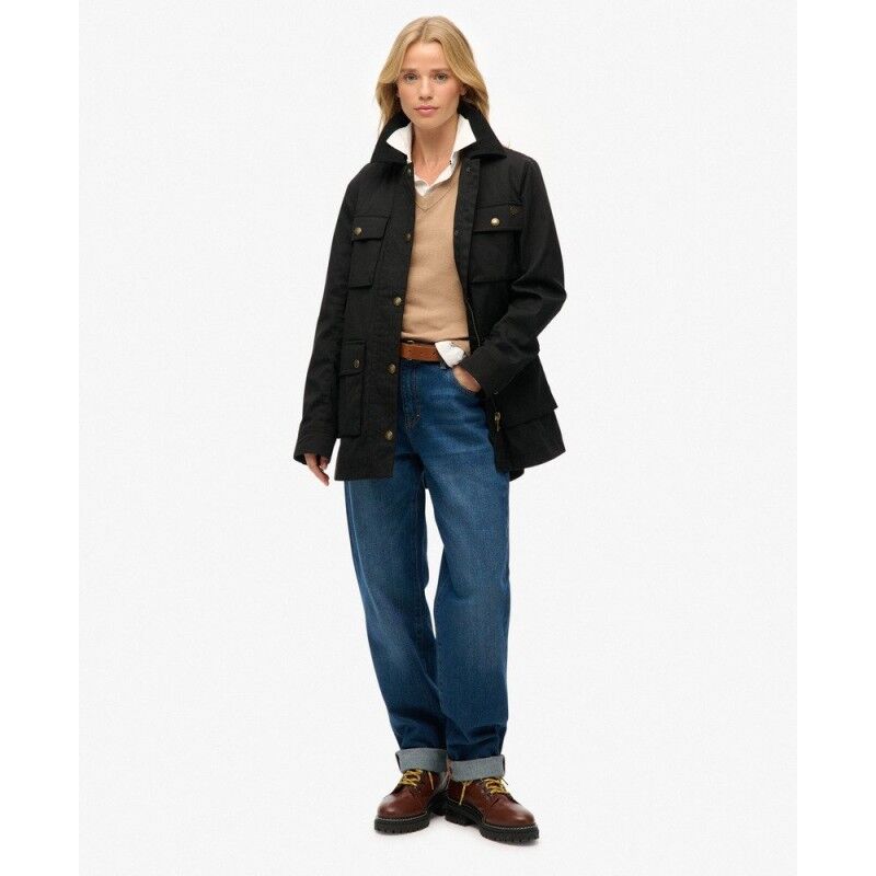 Superdry Wax Jacket - Regnjakke - Damer | Hardloop