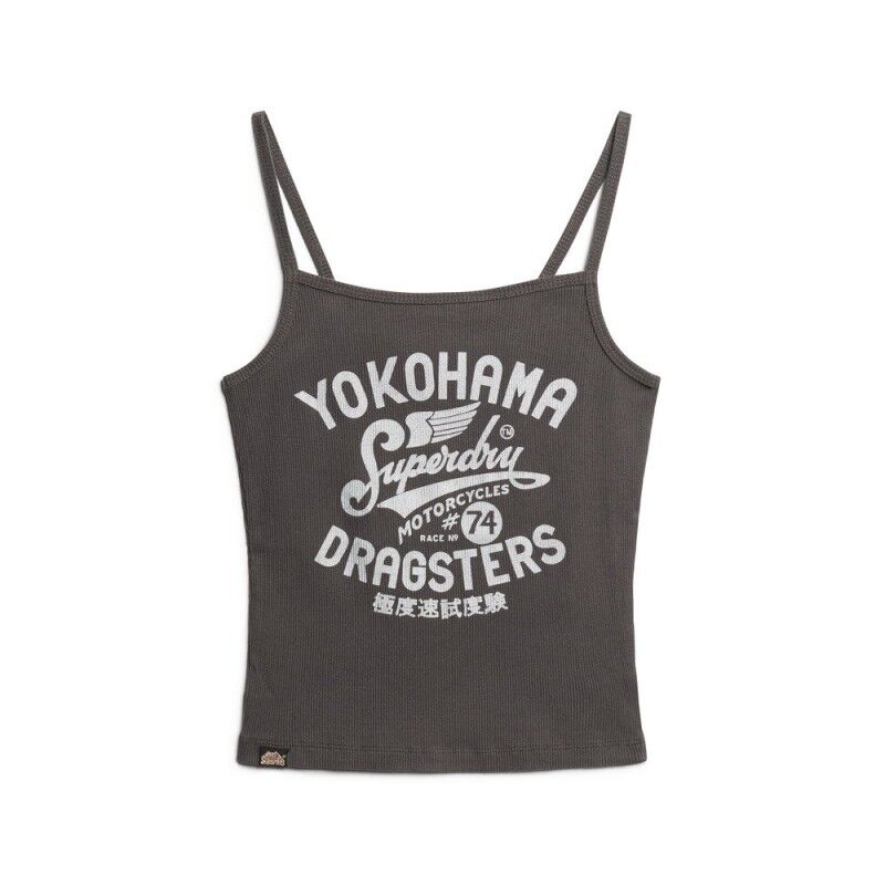 Superdry Retro Rocker Graphic Rib Cami Top - Tank top - Women's | Hardloop