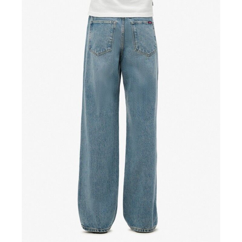Superdry Organic Cotton Wide Leg Jeans - Pantaloni - Donna | Hardloop