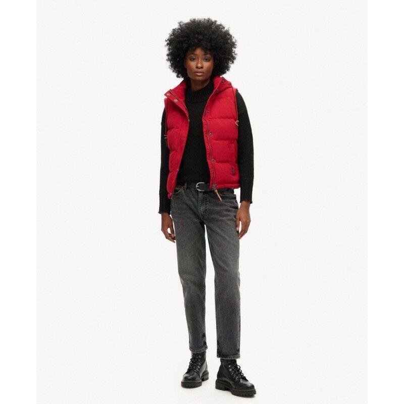 Superdry Everest Hooded Puffer Gilet - Doudoune sans manches femme | Hardloop