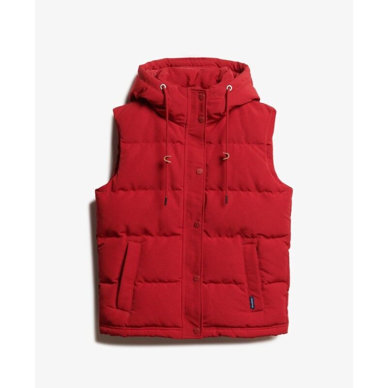 Superdry Everest Hooded Puffer Gilet - Synthetic vest - Women's | Hardloop