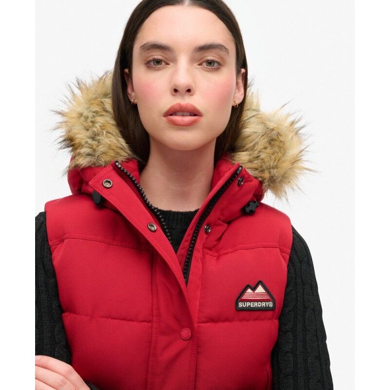 Superdry Everest Faux Fur Gilet - Donsjack - Dames | Hardloop