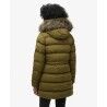 Superdry Everest Mid Faux Fur Puffer Coat - Donsjack - Dames | Hardloop
