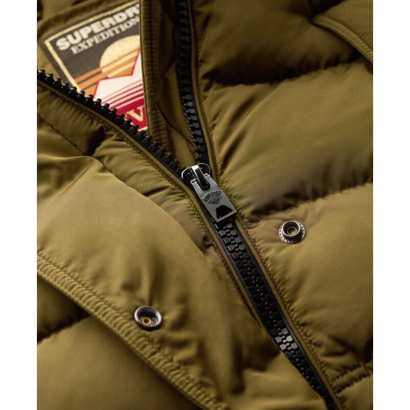 Superdry Everest Mid Faux Fur Puffer Coat - Donsjack - Dames | Hardloop