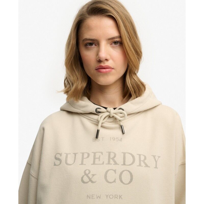 Superdry Luxe Casual Relaxed Hoodie - Sweatshirt à capuche femme | Hardloop