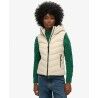 Superdry Hooded Microfibre Padded Gilet - Syntetväst - Dam | Hardloop