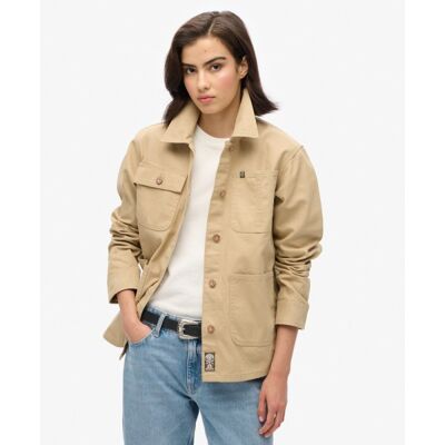 Embroidered Chore Jacket - Takki - Naiset