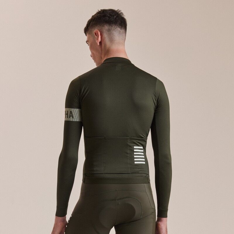 Rapha Men's Pro Team Long Sleeve Midweight Jersey II - Long sleeve cycling jersey - Men's | Hardloop