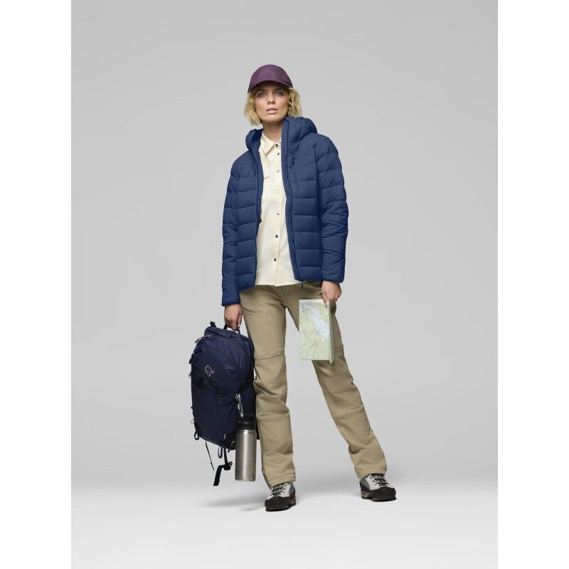 Norrona Femund down700 Zip Hood W's - Down jacket - Women's | Hardloop