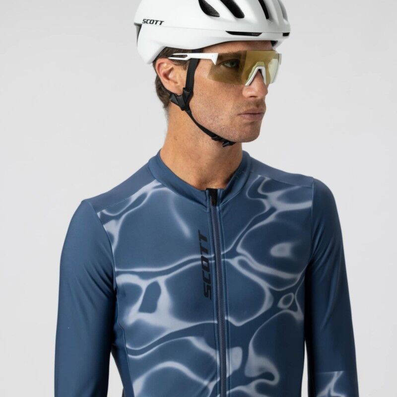 Scott Pro Mid Long-Sleeve Jersey - Maillot ciclismo manga larga - Hombre | Hardloop
