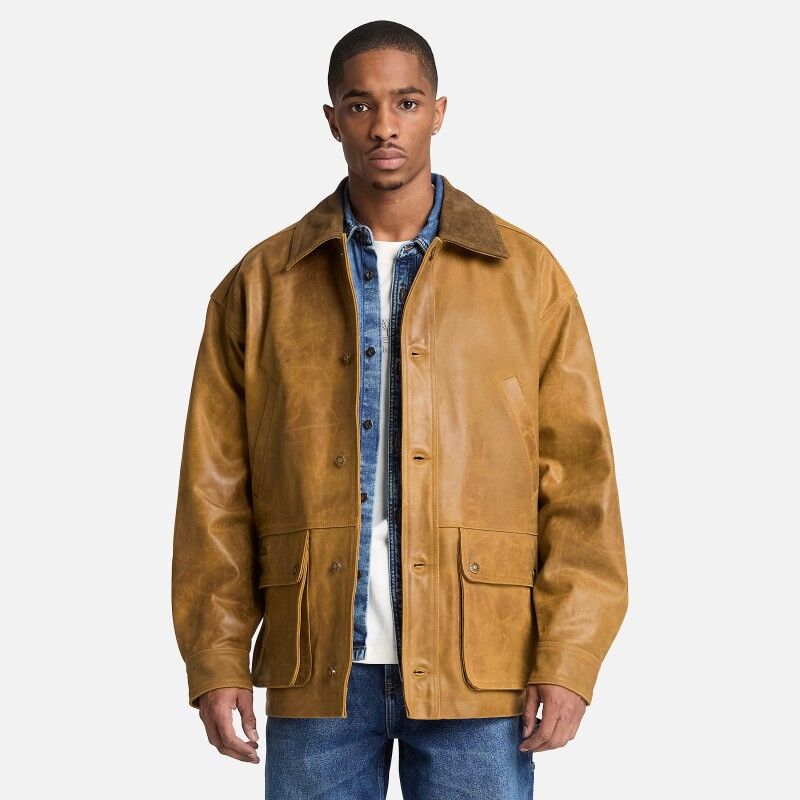 Timberland Leather Field Coat - Veste homme | Hardloop
