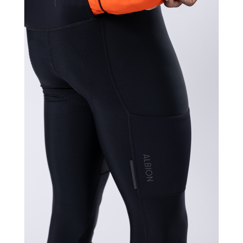 Albion Mens Thermal Pocket Bib Tights - Culottes largos de ciclismo - Hombre | Hardloop