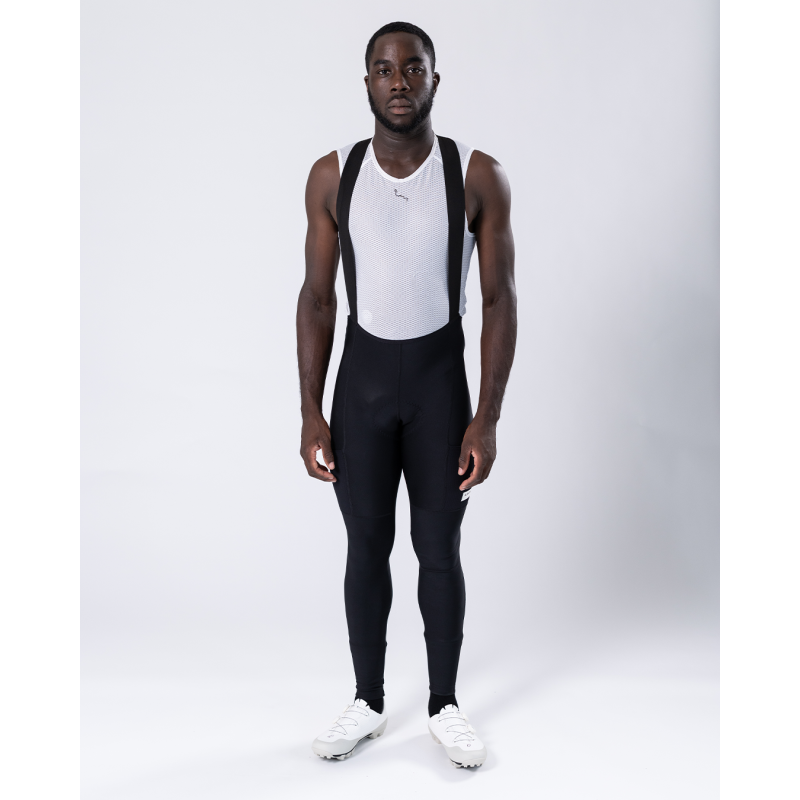 Albion Mens Thermal Pocket Bib Tights - Cuissard long vélo homme | Hardloop