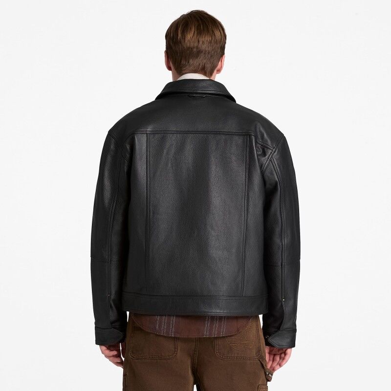 Timberland Stratham Leather Jacket - Jacket - Men's | Hardloop