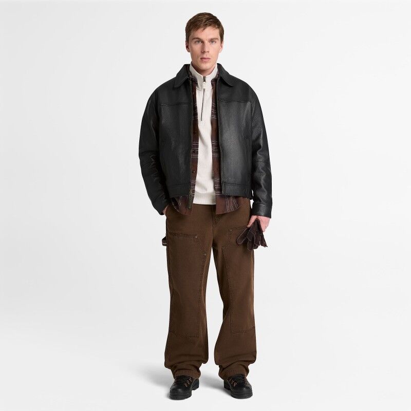 Timberland Stratham Leather Jacket - Veste homme | Hardloop