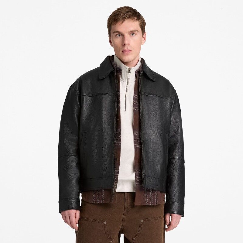 Timberland Stratham Leather Jacket - Veste homme | Hardloop