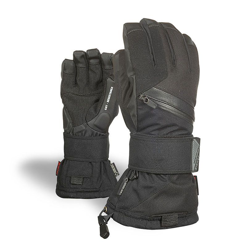 Gants Chauds Hiver Gants De Snowboard Ziener Mare GTX Gore Plus Warm - Imperméables, Coupe-vent, Avec Renforts Paume Et Poignet, Taille 8 Noir Gants Sport Hiver
