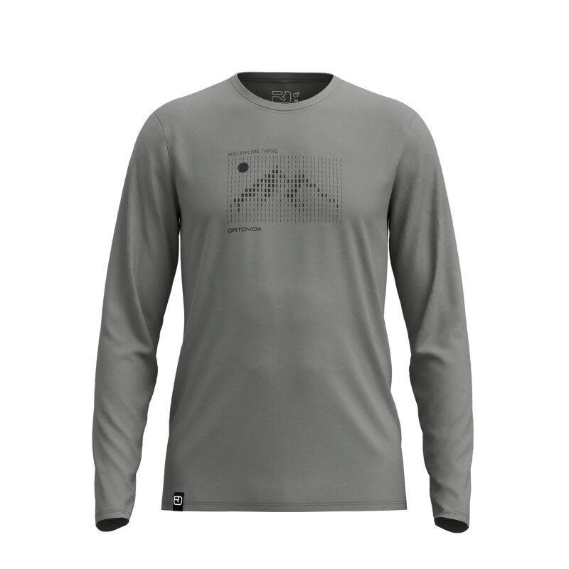 185 Merino Sunrise Ls M - T-shirt en laine mérinos homme