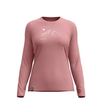 185 Merino Sunrise Ls W - T-shirt en laine mérinos femme