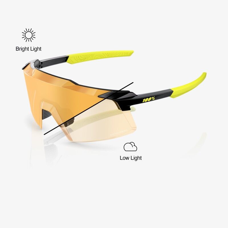 100% Aerocraft Photochromic Cat 1-3 - Cyklistické brýle | Hardloop