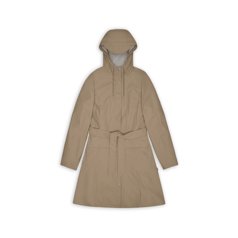 Rains Curve Long Jacket - Sadetakki - Naiset | Hardloop