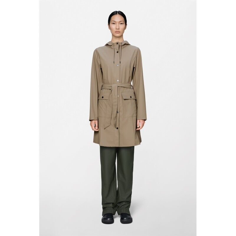 Rains Curve Long Jacket - Regnjacka - Dam | Hardloop