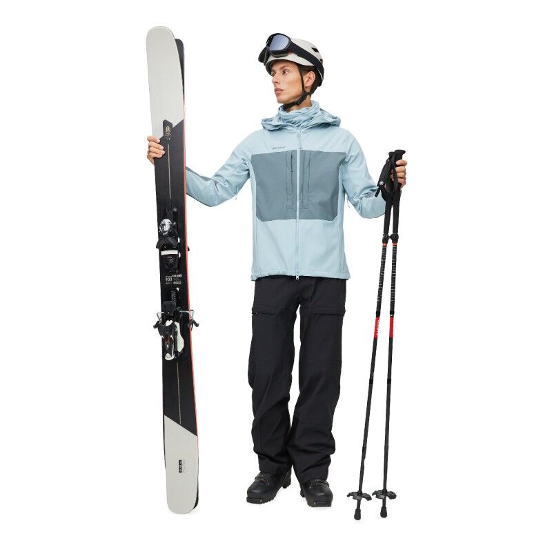 Mammut Skintrack SO Hooded Jacket Men - Pánská softshellová bunda | Hardloop