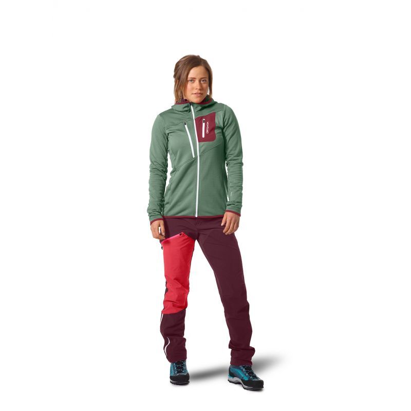 Ortovox Fleece Grid Hoody - Polaire femme | Hardloop