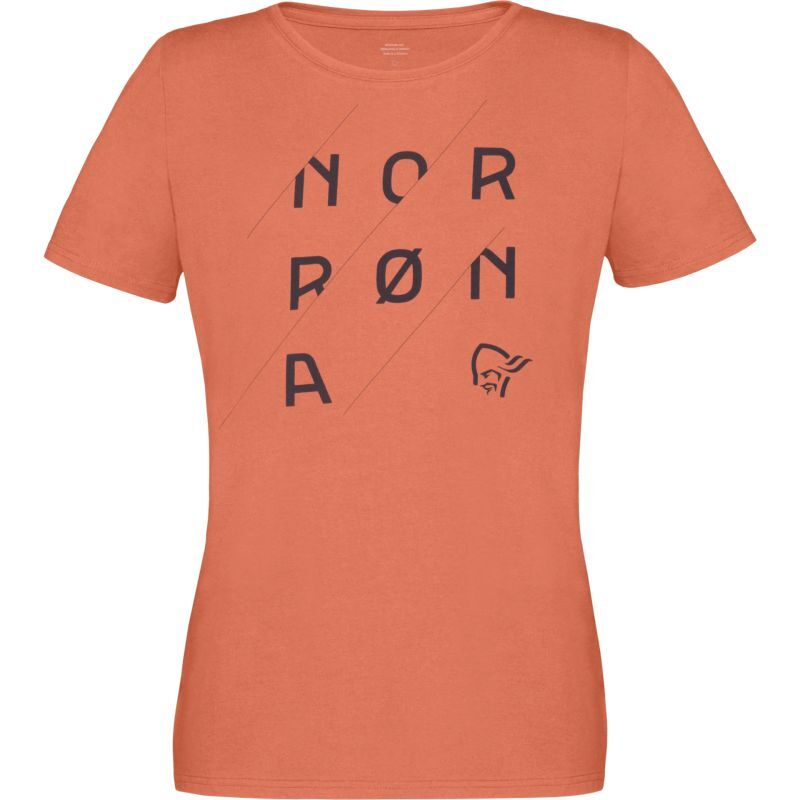 Norrona /29 Cotton Slant Logo - T-shirt damski | Hardloop