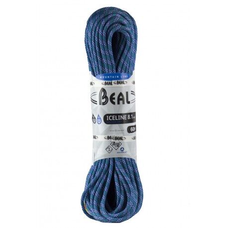 Beal - Ice Line 8,1 mm Unicore Golden Dry - 2 x 60 m - Half Rope