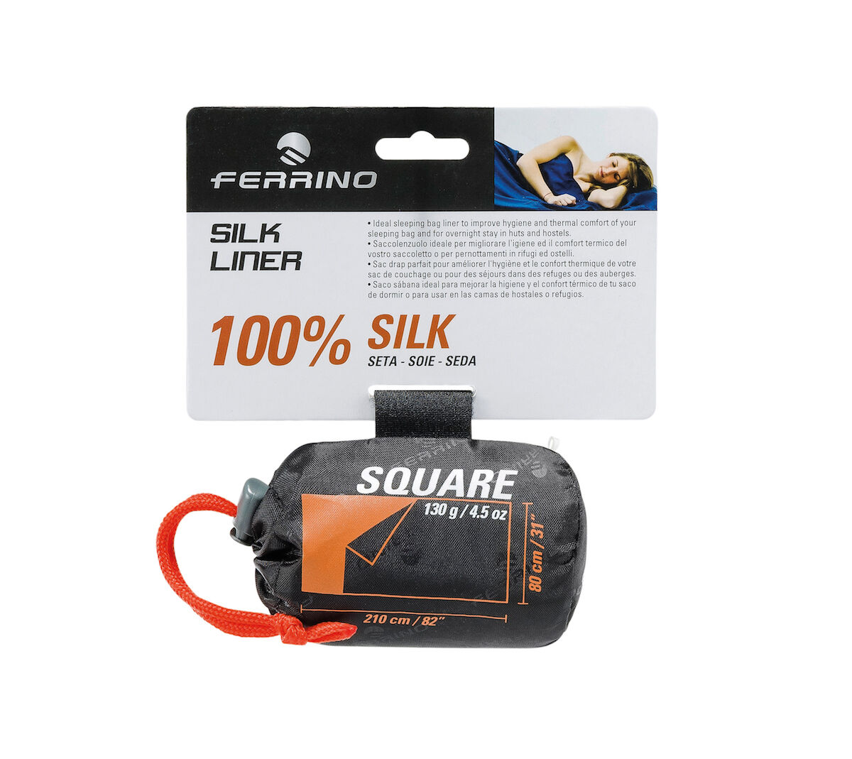 Ferrino Silk Liner SQ - Drap de sac de couchage | Hardloop