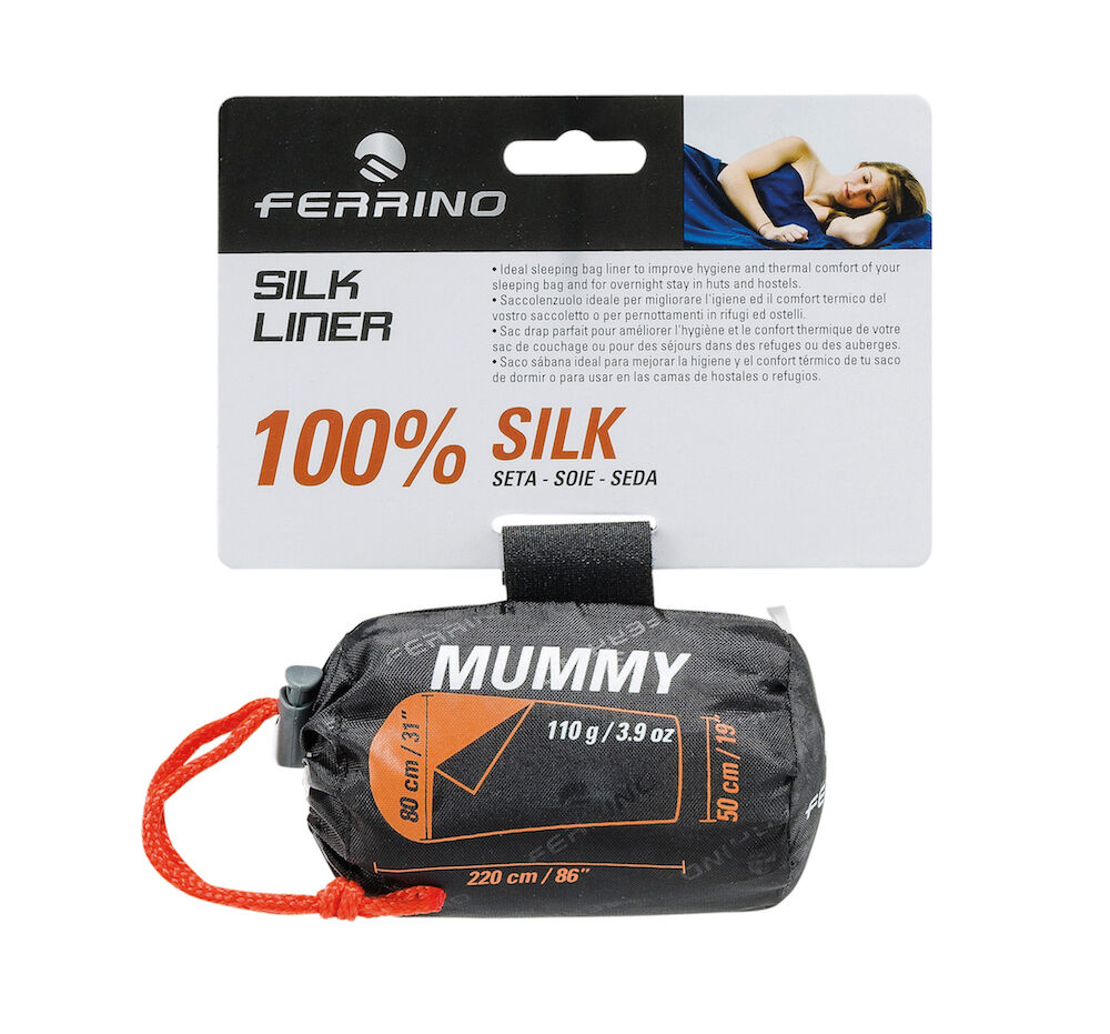 Ferrino Slik Liner Mummy - Drap de sac de couchage | Hardloop