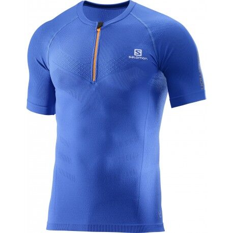 Salomon - Exo Motion HZ SS T - T-shirt 1/2 Zip - Men's