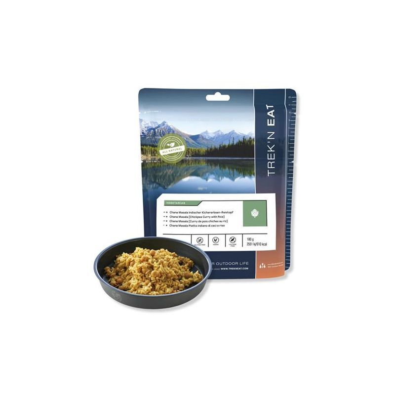 Chana Masala (Curry de pois chiches au riz) - Prato vegetariano